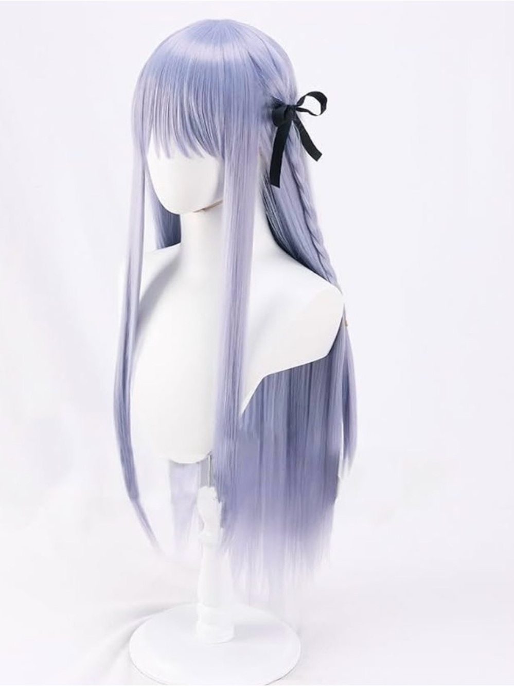 NWT  Kirigiri Kyoto 80 CM Light Gray Purple Synthetic Wig